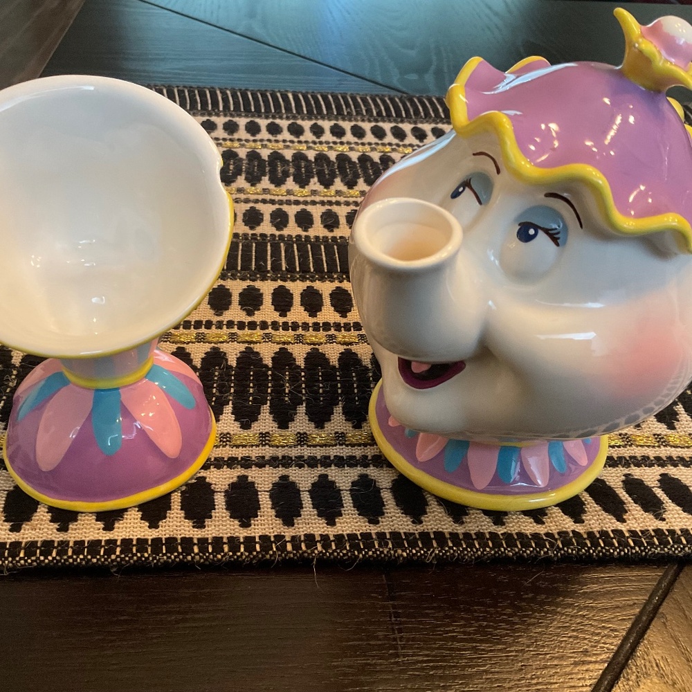 Collectible Disney Beauty and The Beast Mug Mrs Potts and Son Chip